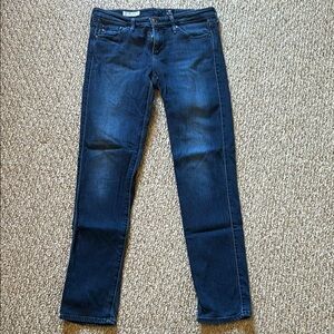 Ag Adriano Goldschmied Blue The Stilt Cigarette Leg Jeans Classic Style Size 28R